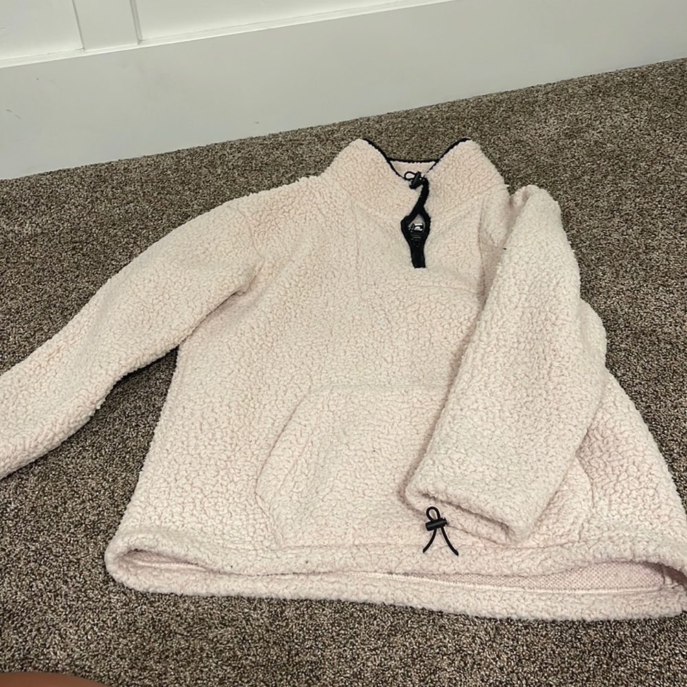 PINK SHERPA sweater! Great condition!